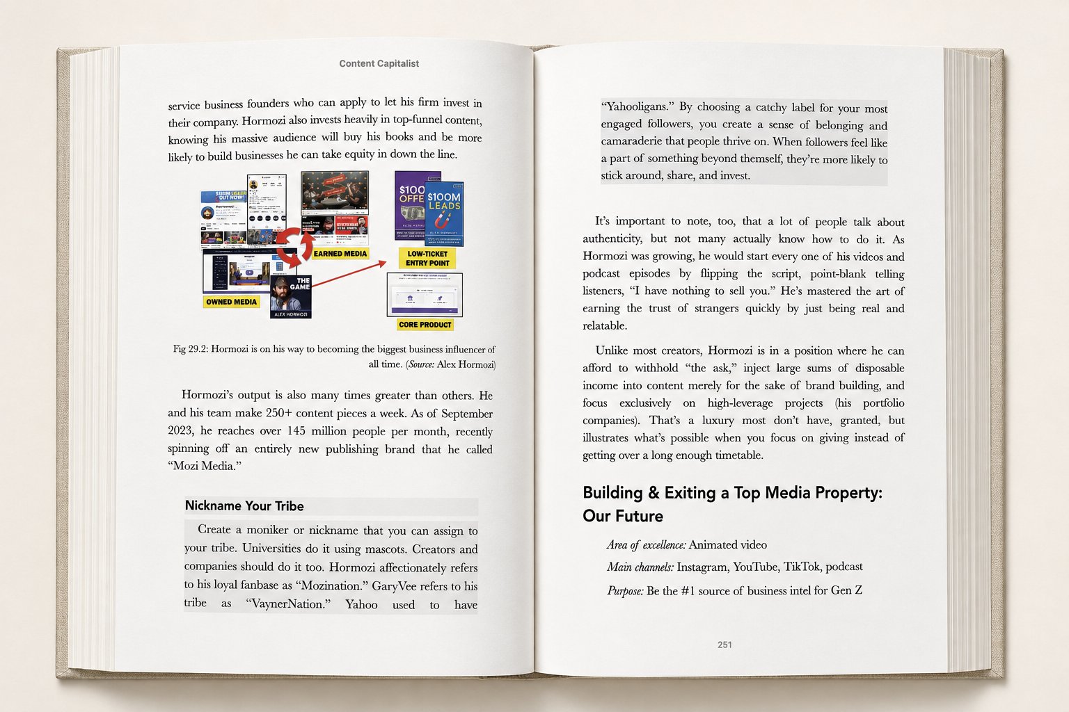 Open-book preview of Content Capitalist