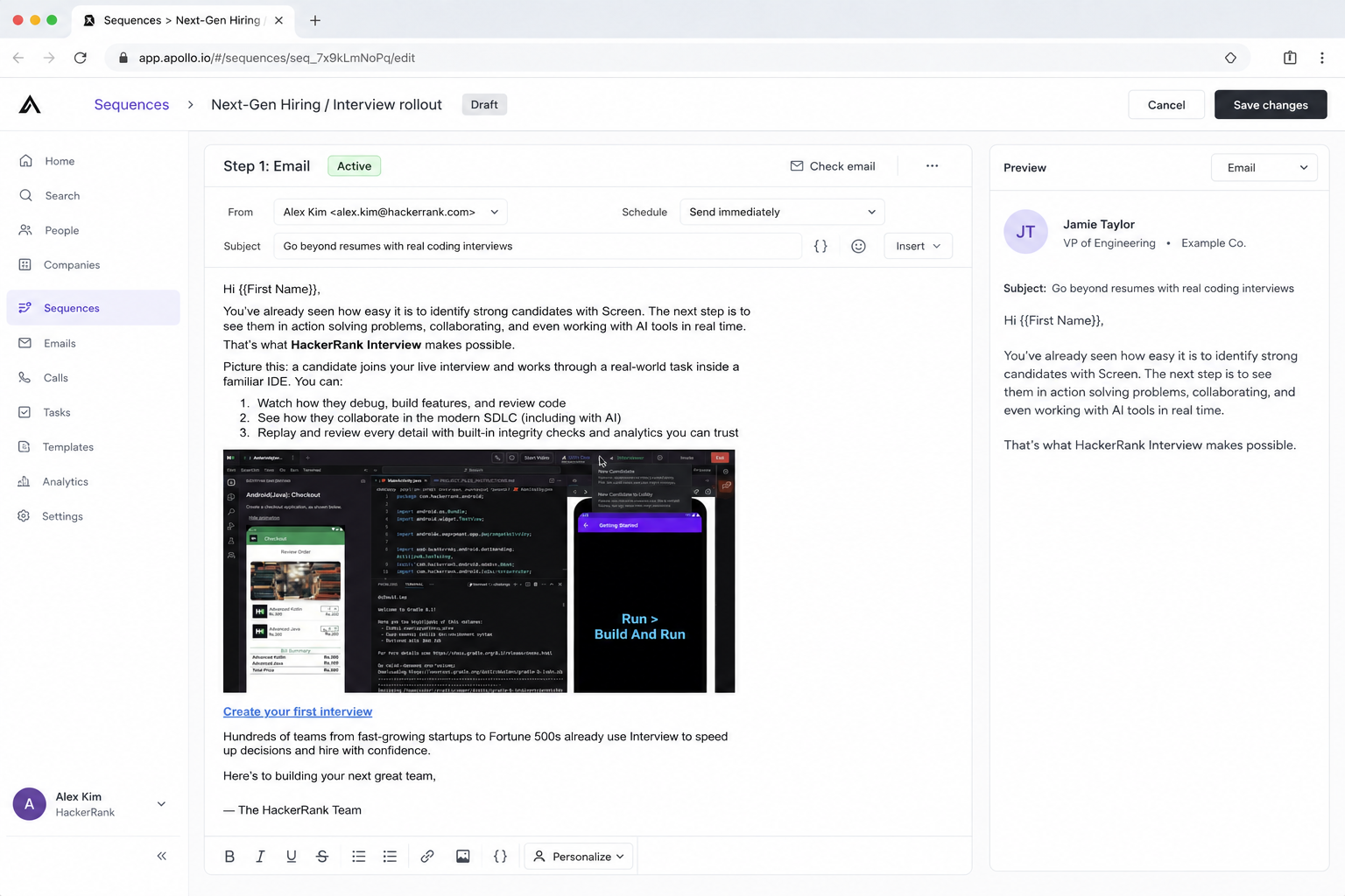 HackerRank Screen feature-expansion lifecycle email