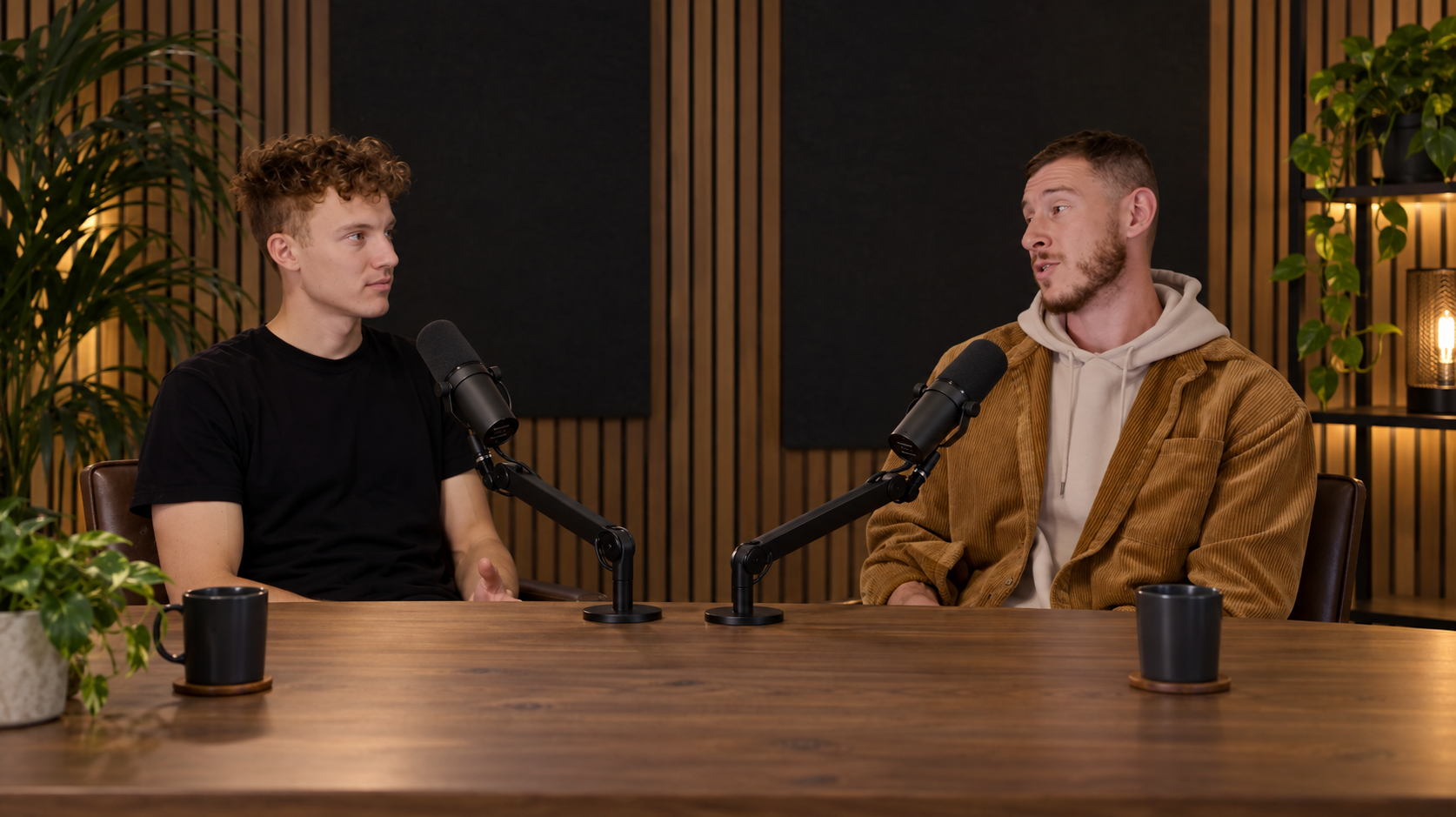 Michael Becker interviewing Jaeden Schafer