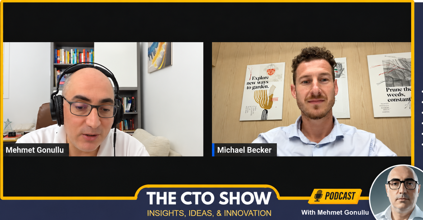 Michael Becker appearing on The CTO Show with Mehmet Gonullu